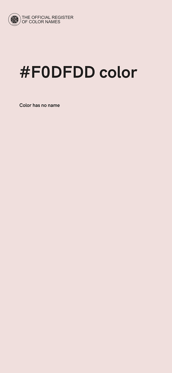 #F0DFDD color image