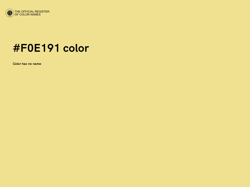 #F0E191 color image
