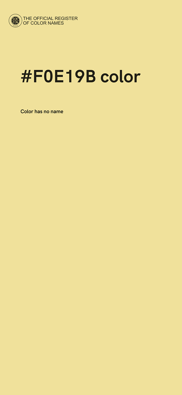 #F0E19B color image