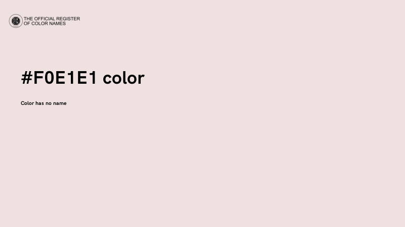 #F0E1E1 color image