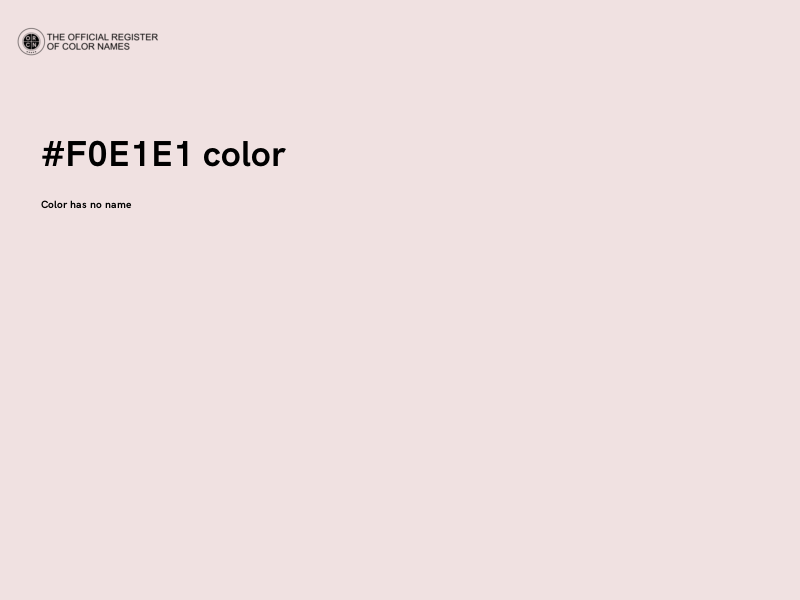 #F0E1E1 color image