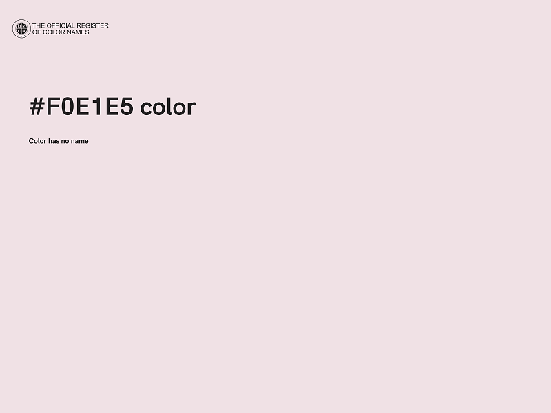 #F0E1E5 color image