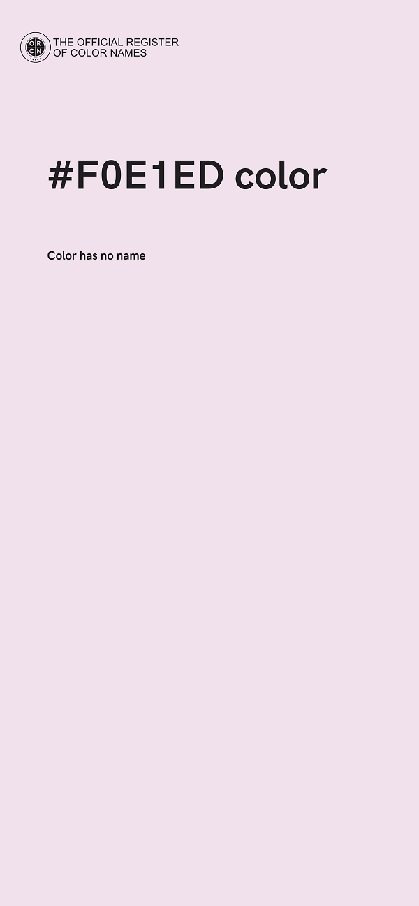 #F0E1ED color image