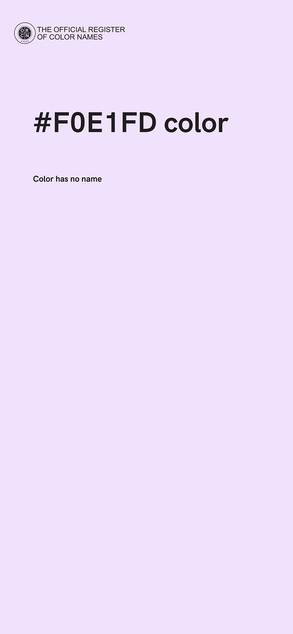 #F0E1FD color image
