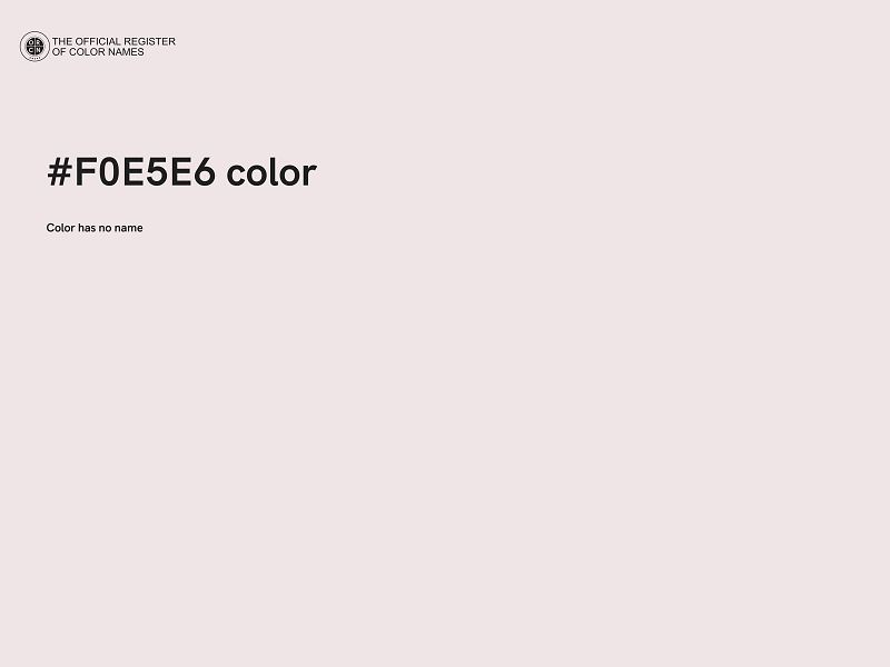 #F0E5E6 color image