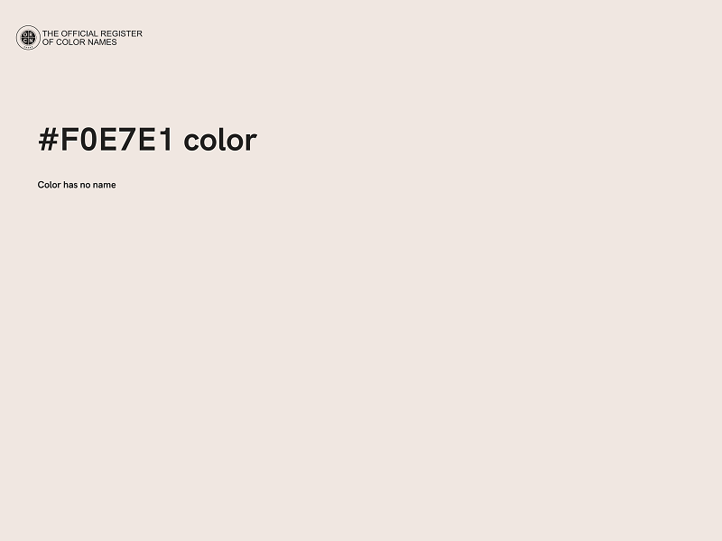 #F0E7E1 color image