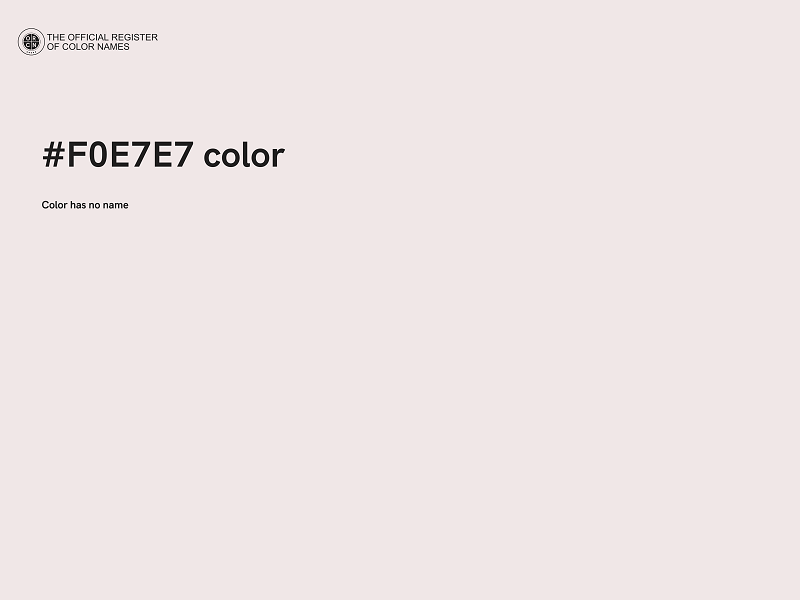 #F0E7E7 color image