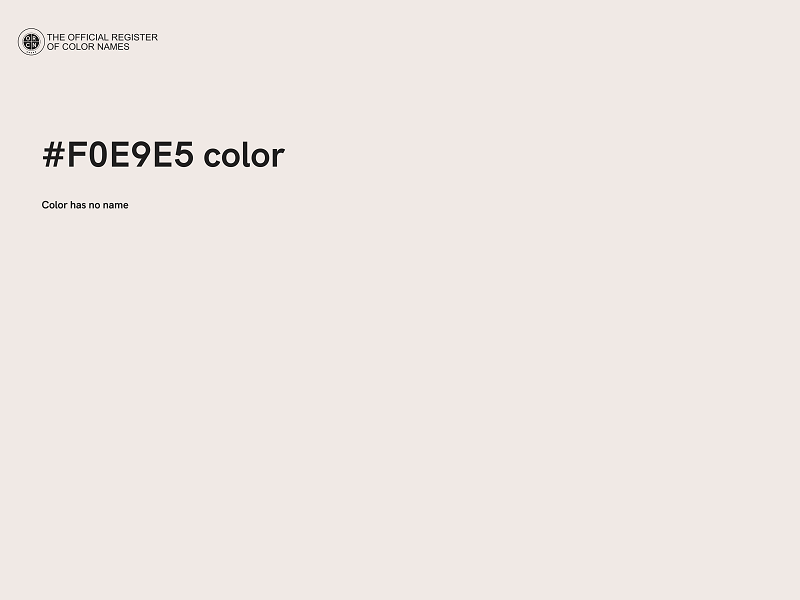 #F0E9E5 color image