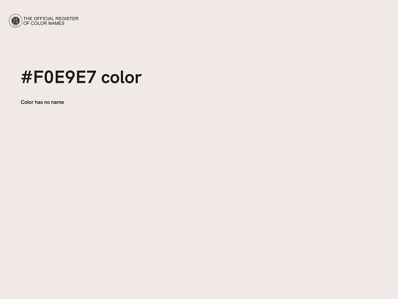 #F0E9E7 color image