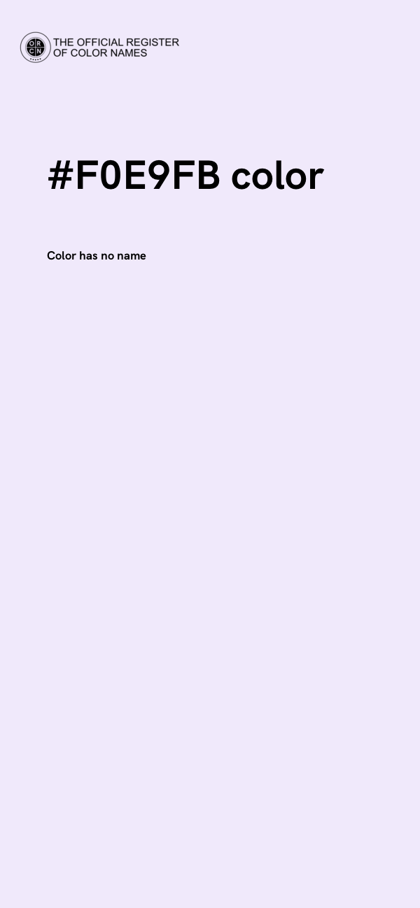 #F0E9FB color image