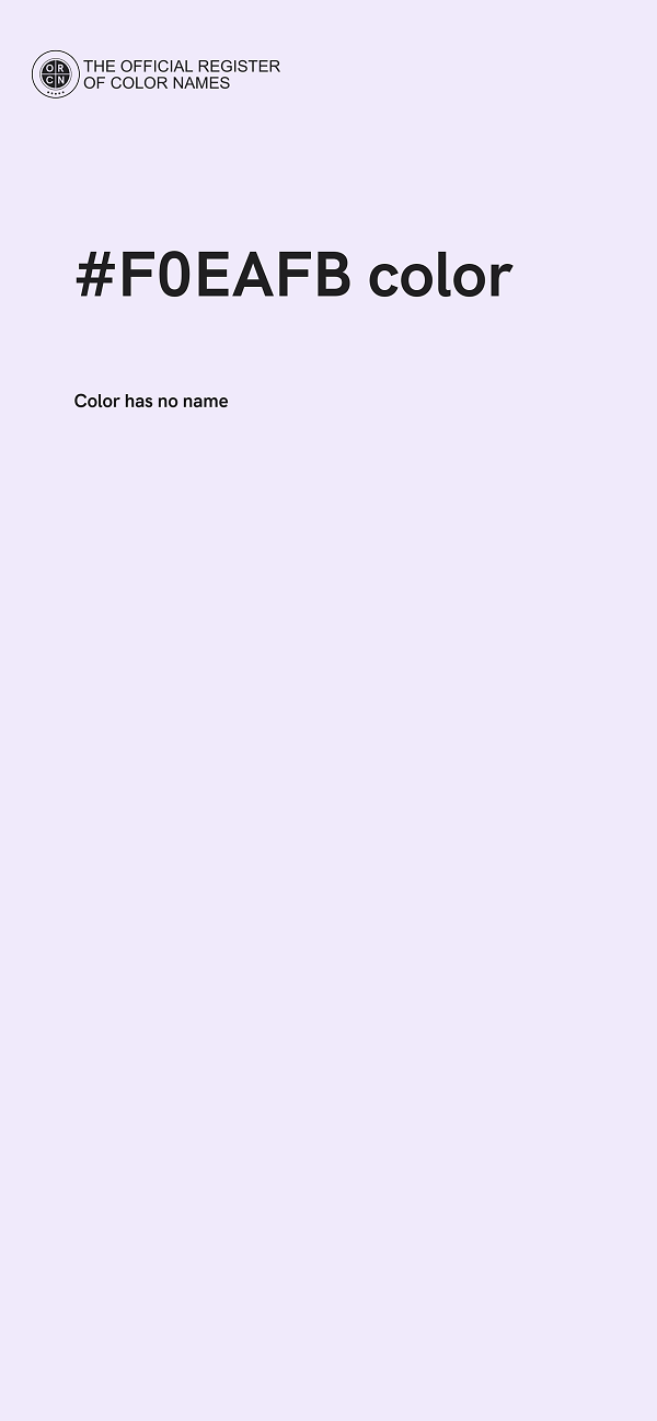 #F0EAFB color image