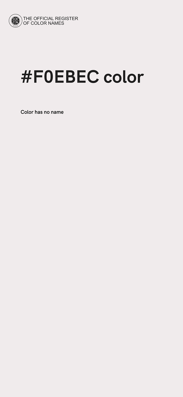 #F0EBEC color image