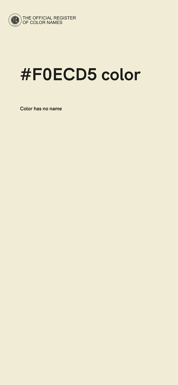 #F0ECD5 color image