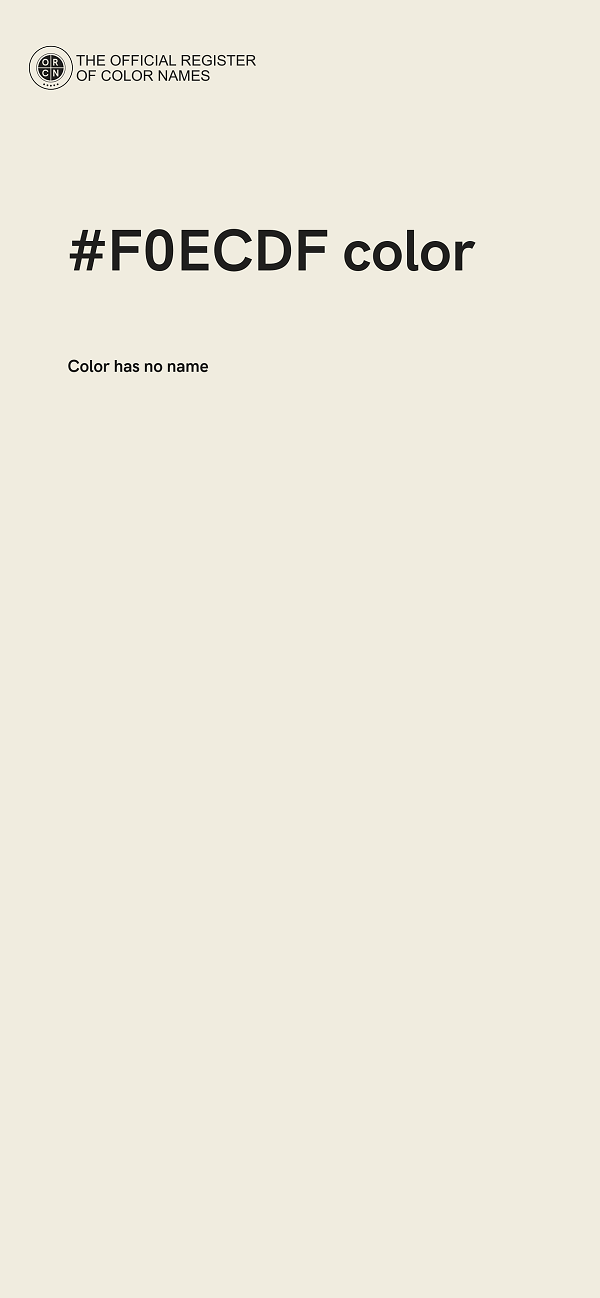 #F0ECDF color image