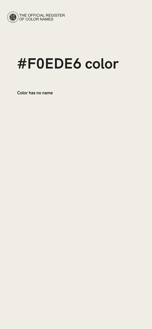 #F0EDE6 color image