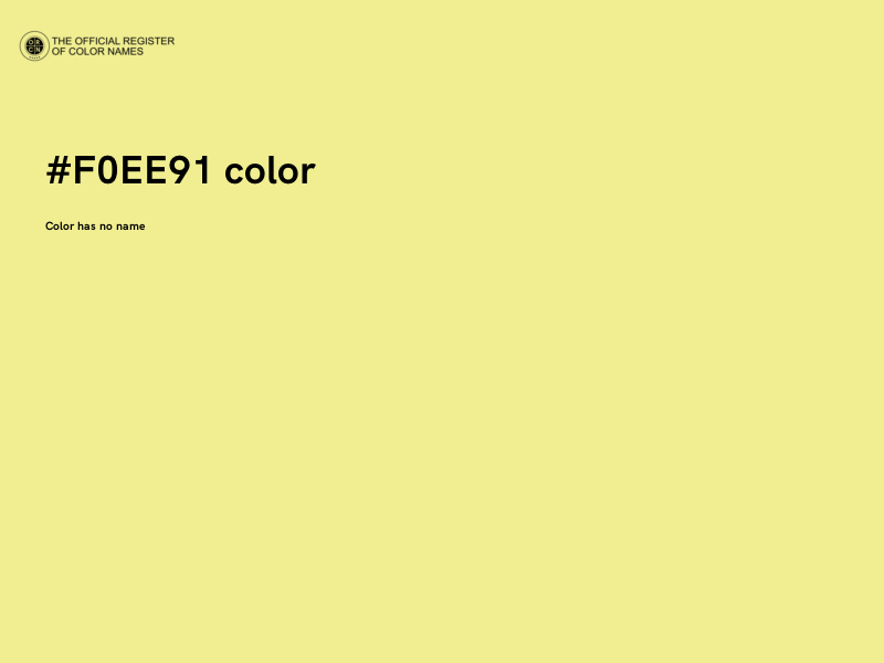 #F0EE91 color image