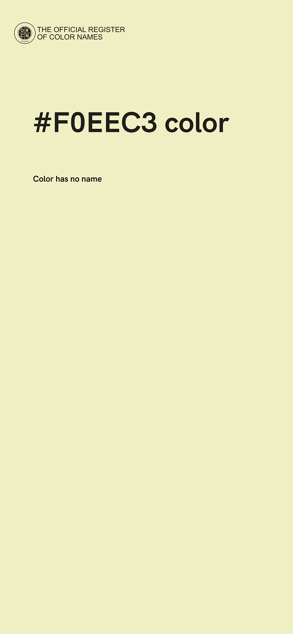 #F0EEC3 color image
