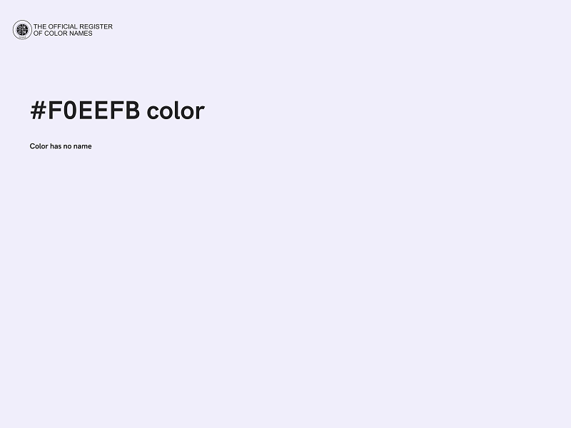 #F0EEFB color image