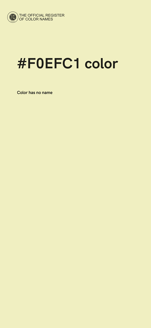 #F0EFC1 color image
