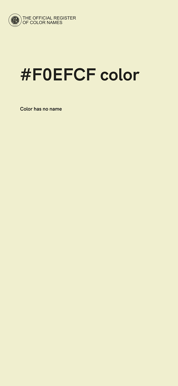 #F0EFCF color image