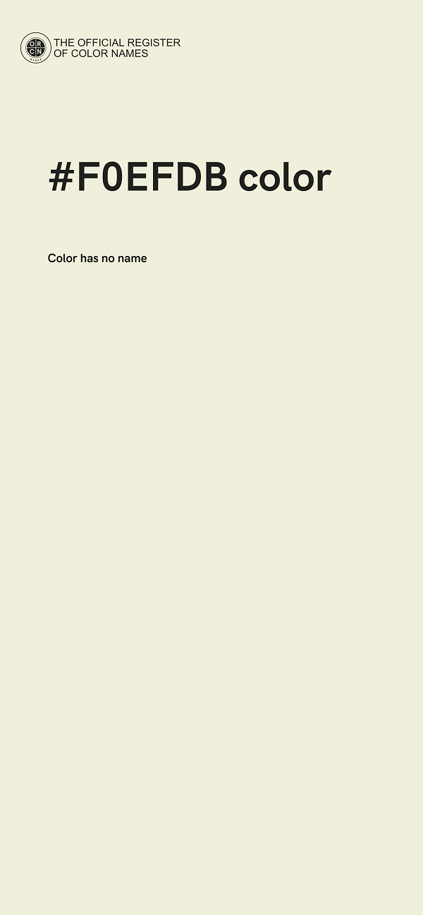 #F0EFDB color image