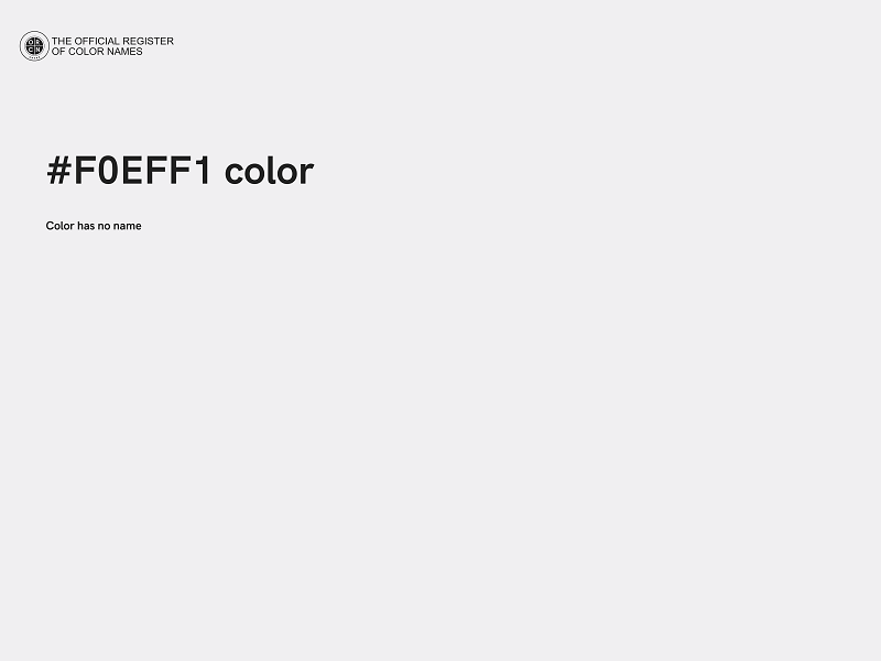 #F0EFF1 color image