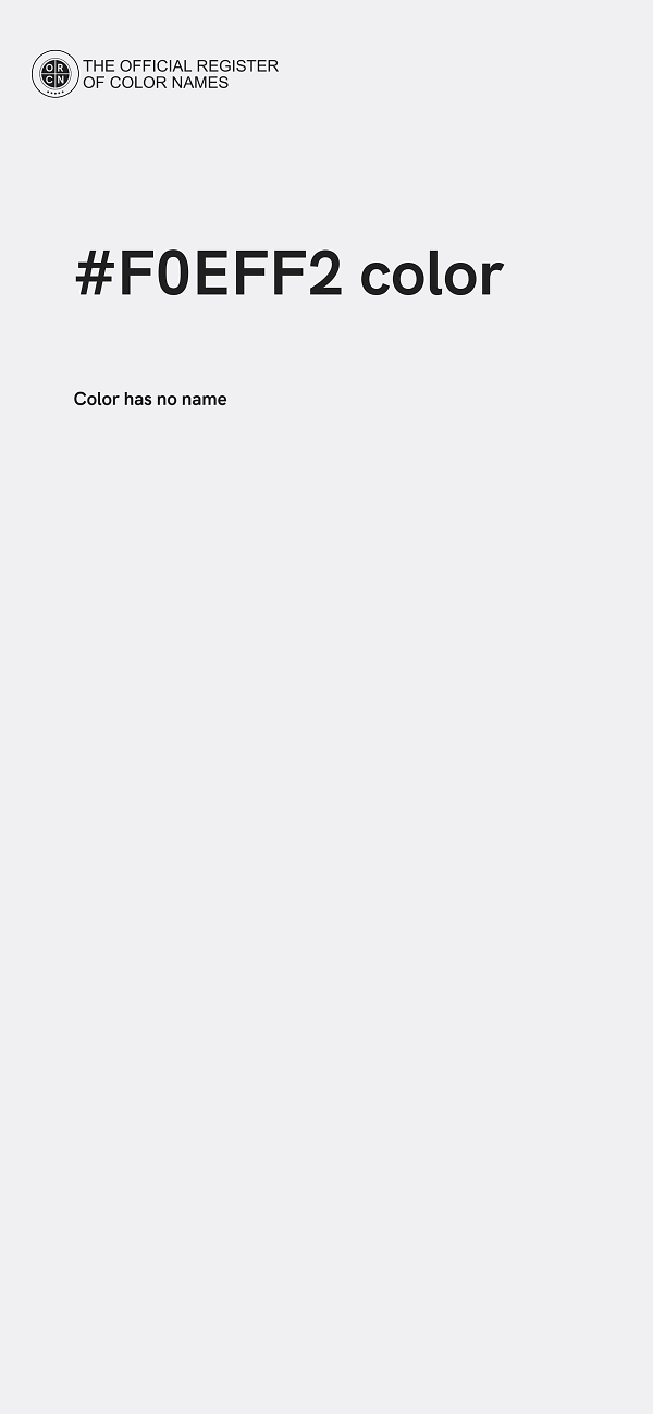 #F0EFF2 color image