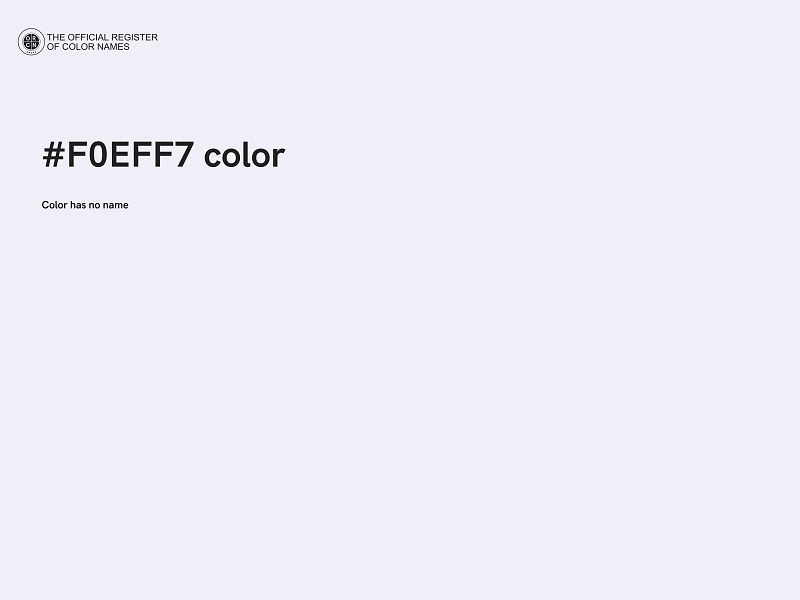 #F0EFF7 color image