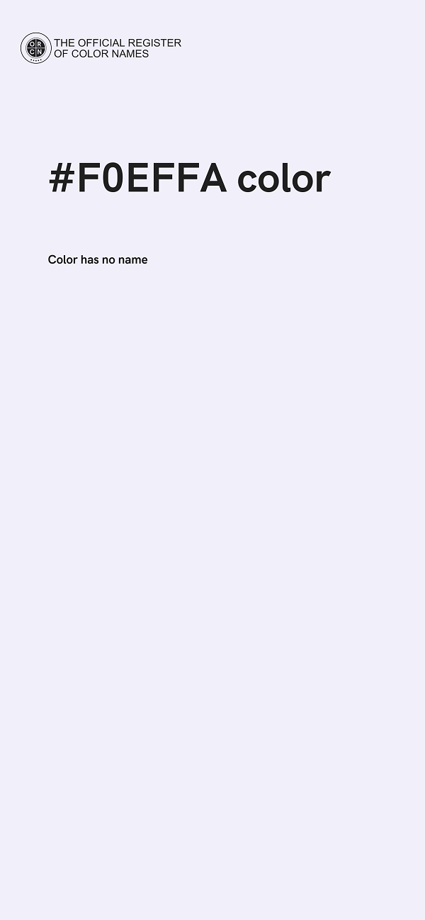 #F0EFFA color image