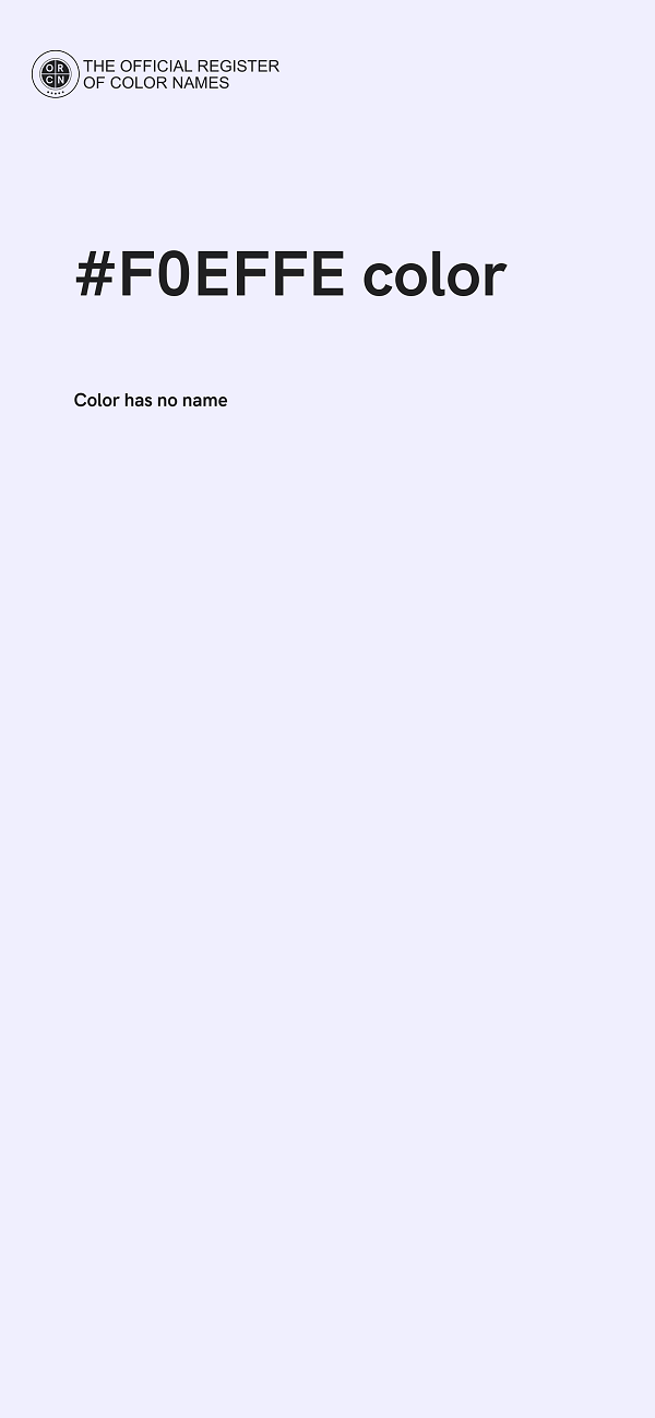#F0EFFE color image