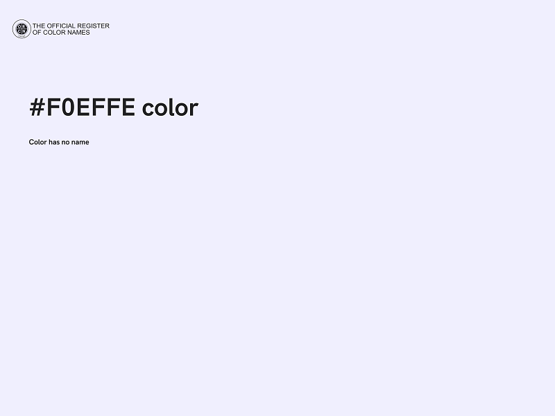 #F0EFFE color image