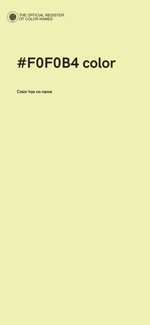 #F0F0B4 color image