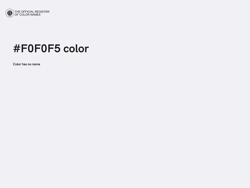 #F0F0F5 color image