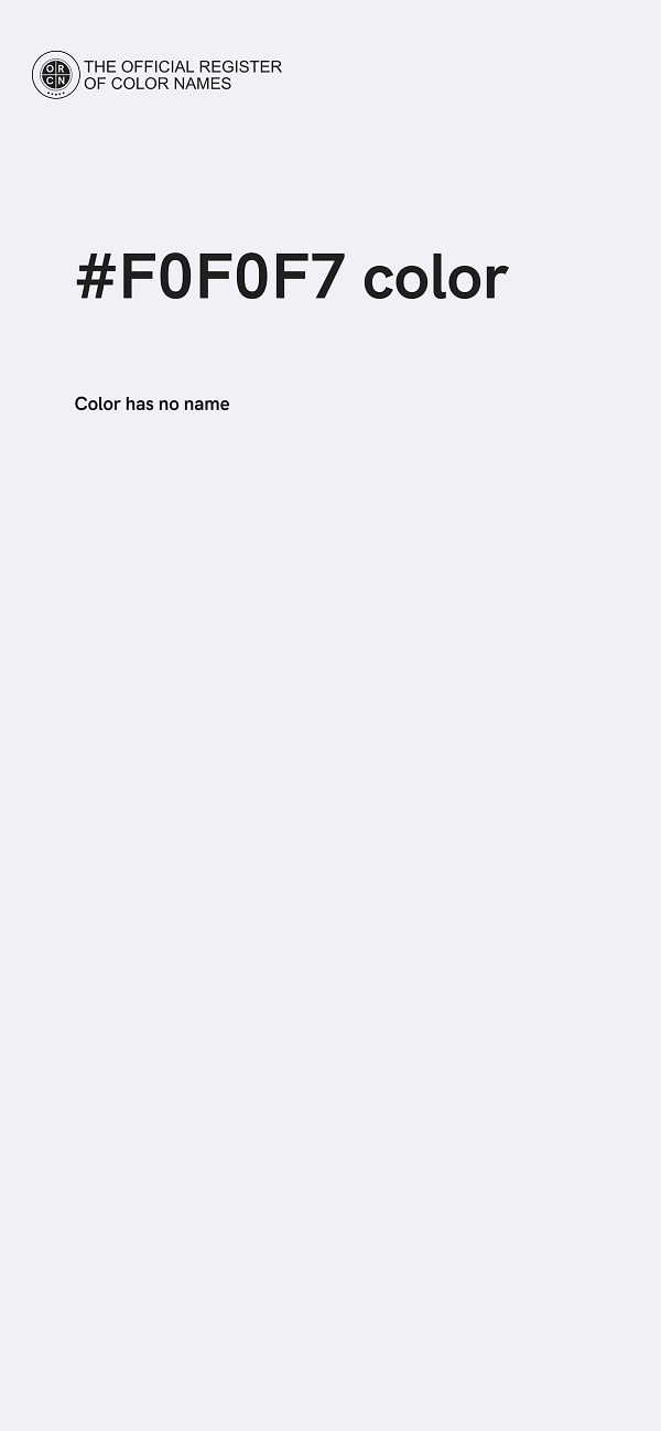 #F0F0F7 color image