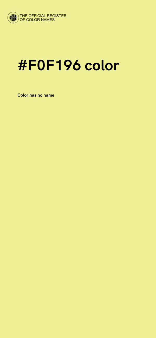 #F0F196 color image