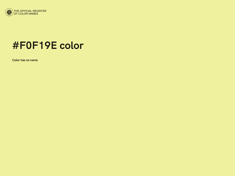 #F0F19E color image