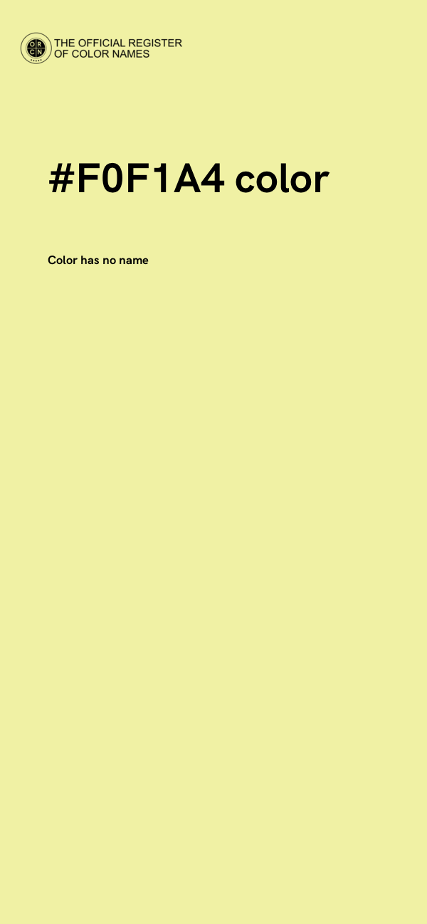 #F0F1A4 color image