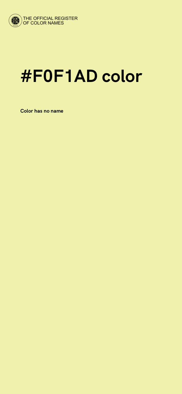 #F0F1AD color image