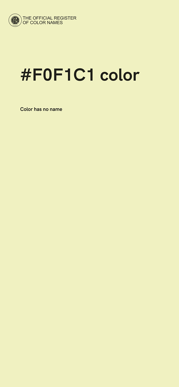 #F0F1C1 color image