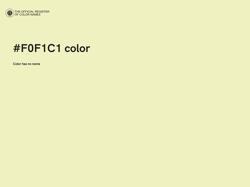 #F0F1C1 color image