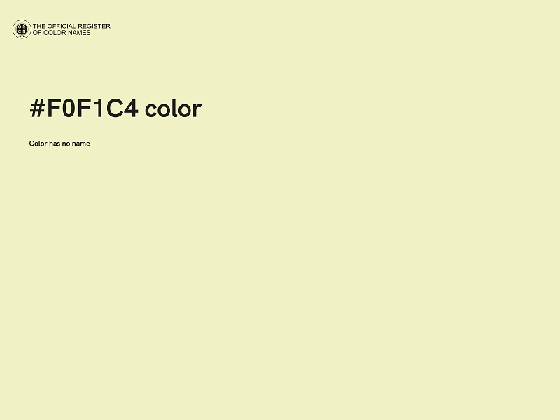 #F0F1C4 color image