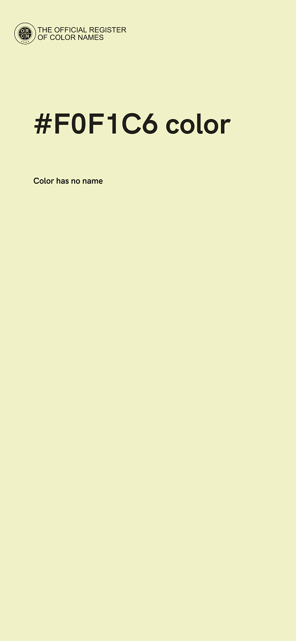 #F0F1C6 color image