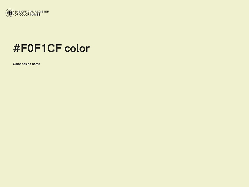 #F0F1CF color image