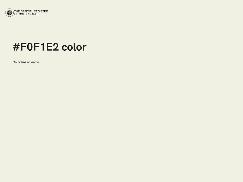 #F0F1E2 color image