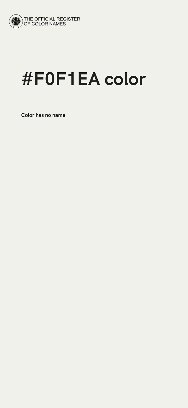 #F0F1EA color image
