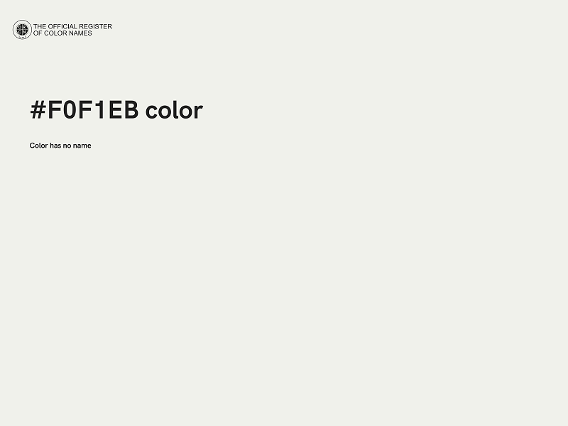 #F0F1EB color image