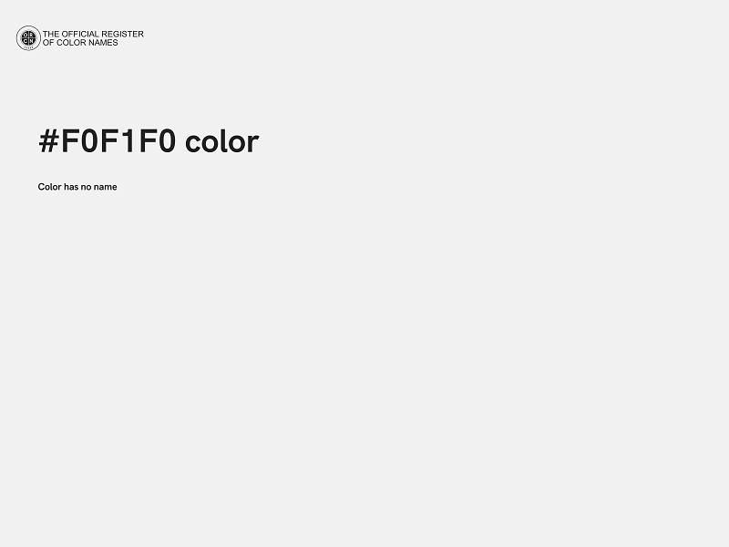 #F0F1F0 color image