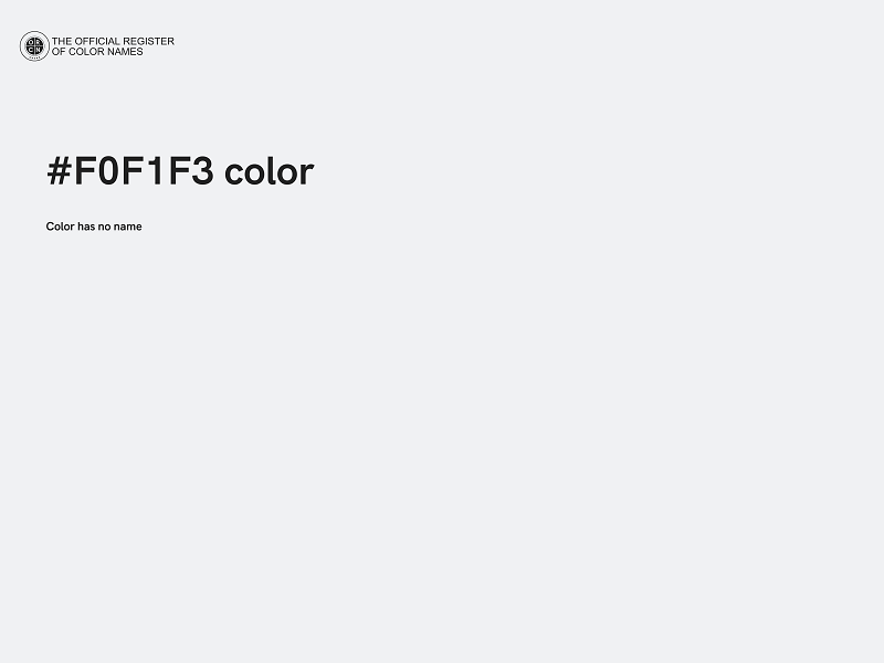 #F0F1F3 color image