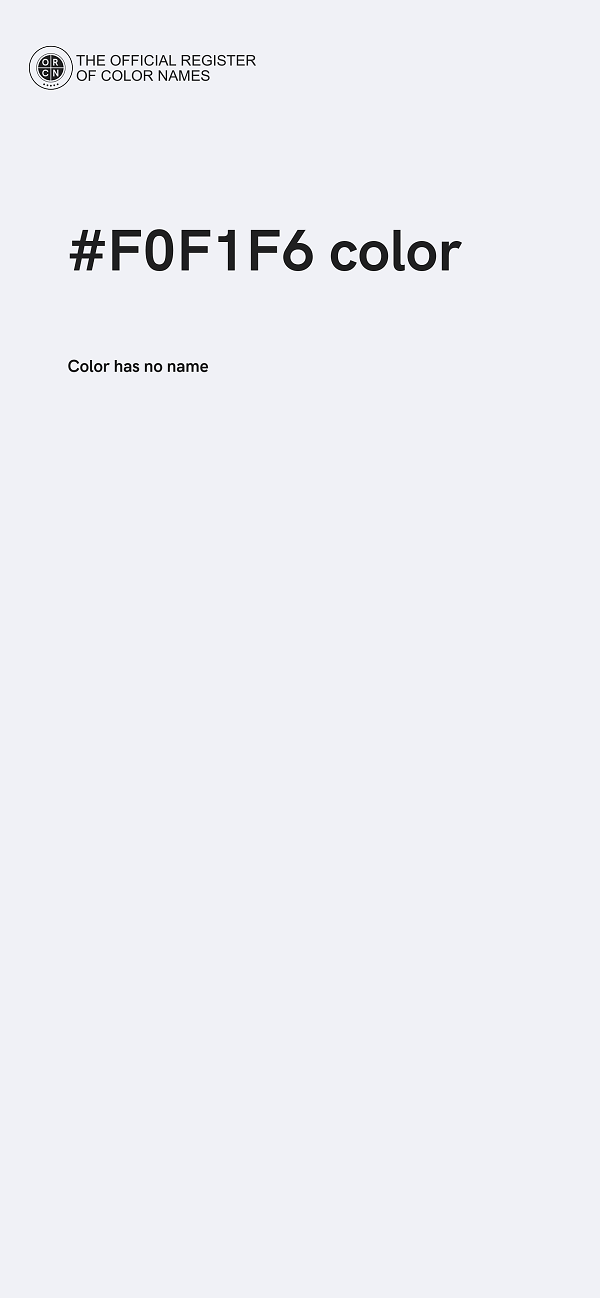 #F0F1F6 color image
