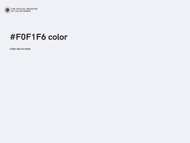 #F0F1F6 color image